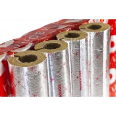 Цилиндр навивной минеральная вата ROCKWOOL 100 кашированный фольгой 40/42 L=1м ROCKWOOL 135249