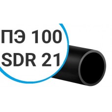 Труба ПНД ПЭ 100 sdr 21 техническая (тип ОС) 90х4,3 мм 