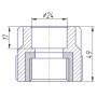 Муфта Kalde 3222-nfo-250c00 25х3/4