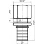 Переходник Stout SFA 0002 20xG 1/2, аксиальный, с внутренней резьбой