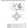 Тройник AVK фланцевый с 3-мя встроенными задвижками COMBI-CROSS DN250 PN10